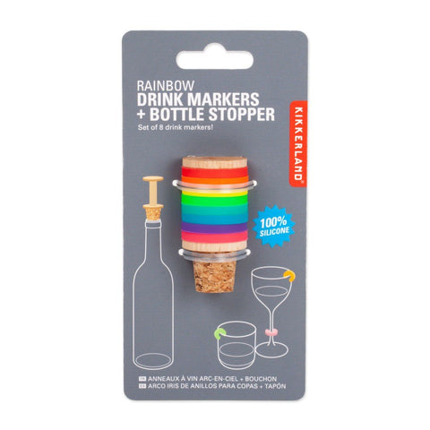 Flaschenverschluss & Drinkmarkierer - Rainbow