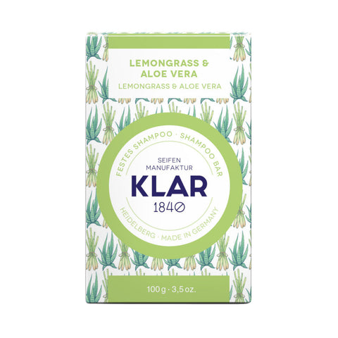 KLAR Festes Shampoo - Lemongrass & Aloe Vera