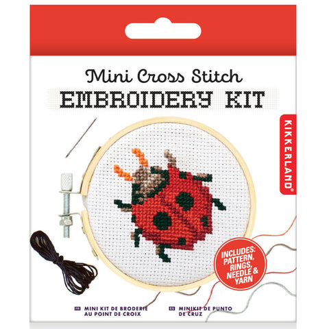 Mini Stickset Embroidery Kit, Marienkäfer