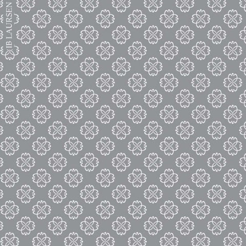 Ib Laursen - Papiertüte Größe S, Blume grau, 3 Stück