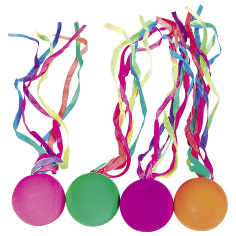 Kometenball mit neonfarbenen Bändern